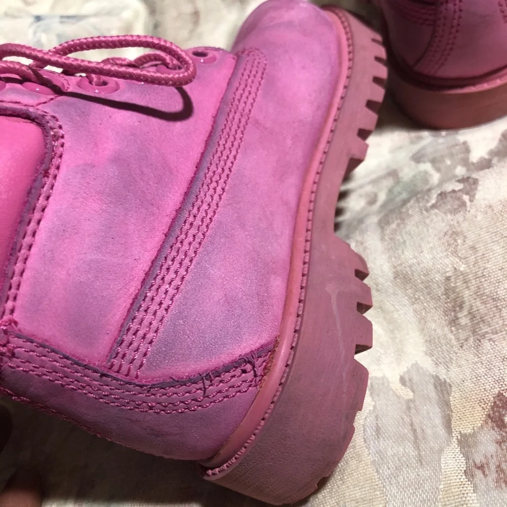Timberland Little Girls Pink Boots